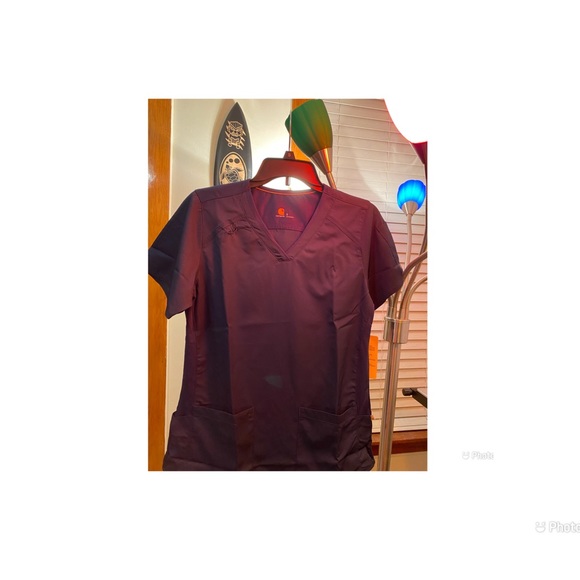 Carhartt V-Neck Scrub top (nAvy Blue) - Size Small - Picture 3 of 4